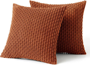 Soft Corduroy Boho Textured Pillow Cover