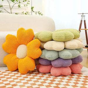 Plush Five-Petal Flower Floor Cushion Pillow