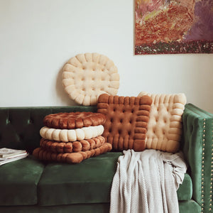 Cookie Biscuit Plush Seat Chair Cushion