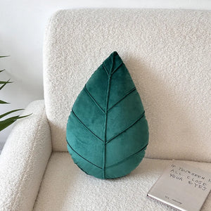 Nordic Leaf Shaped Decorative Throw Pillow
