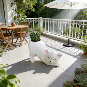 Cute Cat Tail Flower Pot Succulent Planter