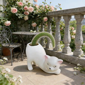 Cute Cat Tail Flower Pot Succulent Planter