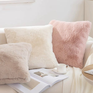 Ultra Soft Plush Faux Fur Pillow Cover