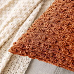 Soft Corduroy Boho Textured Pillow Cover