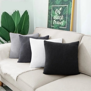 Waterproof Jacquard Textured Pillow Cover
