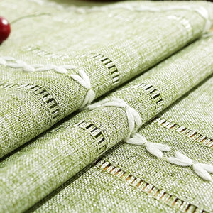 Boho Braided Striped Table Runner