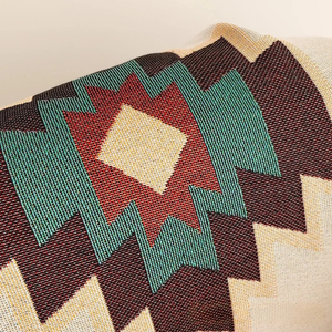 Boho Southwestern Geometric Woven Throw Blanket