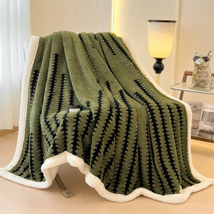 Super Thick Warm Flannel Sherpa Blanket