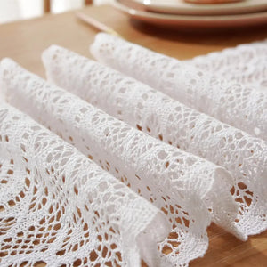 Boho Cotton Lace Woven Table Runner