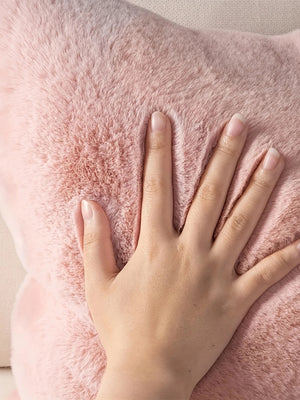 Ultra Soft Plush Faux Fur Pillow Cover