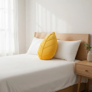 Nordic Leaf Shaped Decorative Throw Pillow