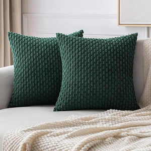 Soft Corduroy Boho Textured Pillow Cover