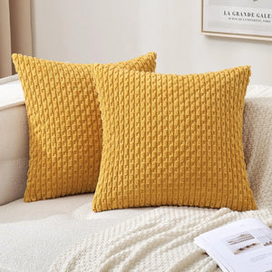 Soft Corduroy Boho Textured Pillow Cover