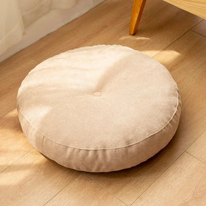 Minimalist Round Velvet Floor Seat Cushion