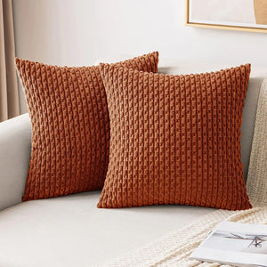 Soft Corduroy Boho Textured Pillow Cover