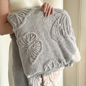 3D Butterfly Embossed Fleece Throw Blanket