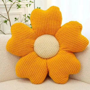 Plush Five-Petal Flower Floor Cushion Pillow