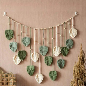 Bohemian Macrame Leaf Tassel Garland