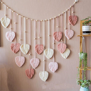 Bohemian Macrame Leaf Tassel Garland