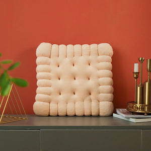 Cookie Biscuit Plush Seat Chair Cushion