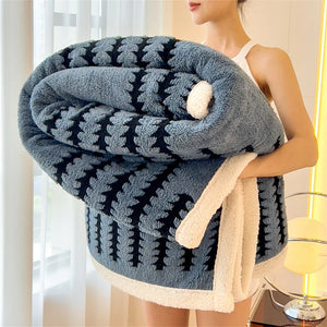 Super Thick Warm Flannel Sherpa Blanket