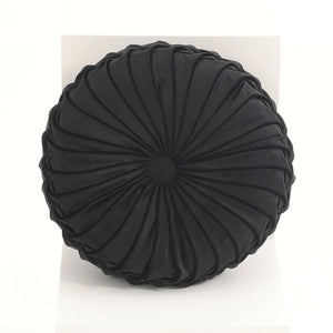 Hand Sewn Pleated Velvet Round Pumpkin Cushion