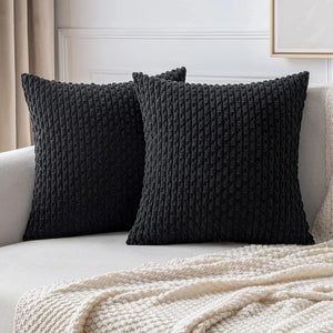 Soft Corduroy Boho Textured Pillow Cover