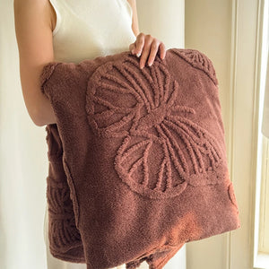 3D Butterfly Embossed Fleece Throw Blanket
