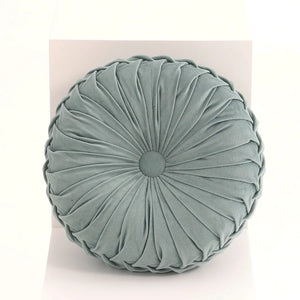 Hand Sewn Pleated Velvet Round Pumpkin Cushion