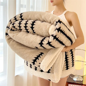 Super Thick Warm Flannel Sherpa Blanket