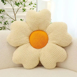 Plush Five-Petal Flower Floor Cushion Pillow