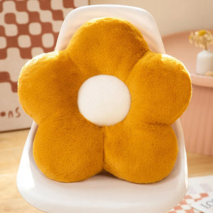 Plush Flower Shaped Floor Cushion Pillow