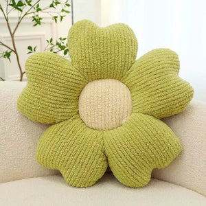 Plush Five-Petal Flower Floor Cushion Pillow
